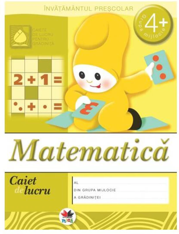 Matematică, grupa mijlocie 4+. Caiet de lucru - Paperback - D. Denisova - Litera mică