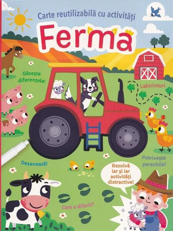 Ferma. Carte reutilizabilă cu activități - Paperback - *** - Flamingo