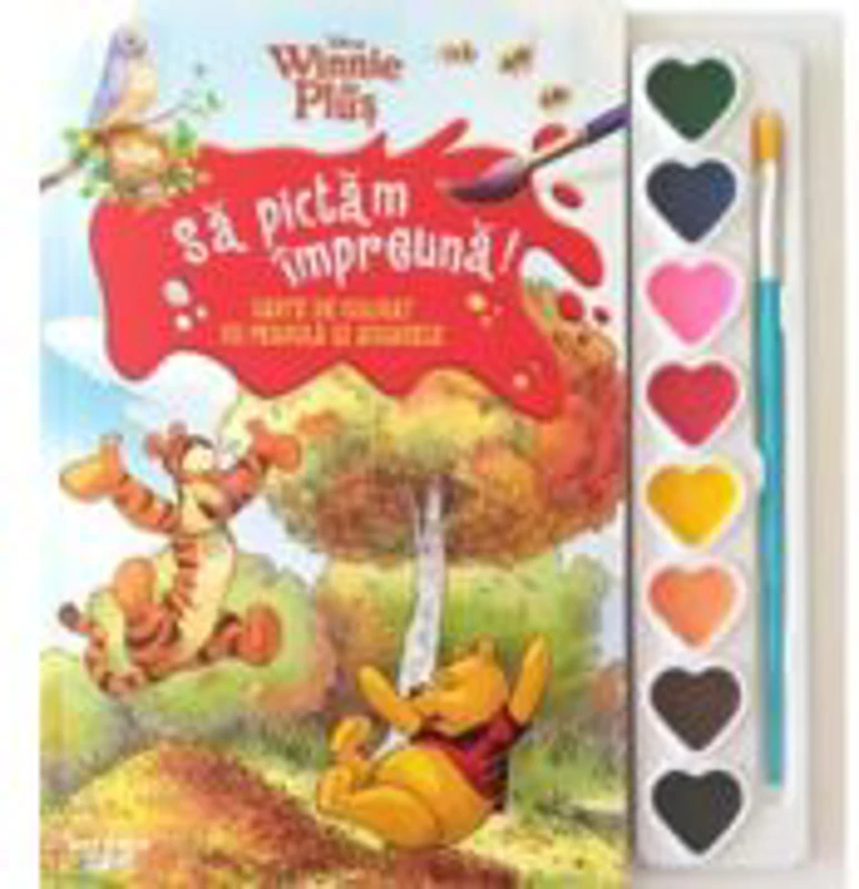 Disney. Winnie de Plus. Sa pictam impreuna! Carte de colorat cu pensula si acuarele