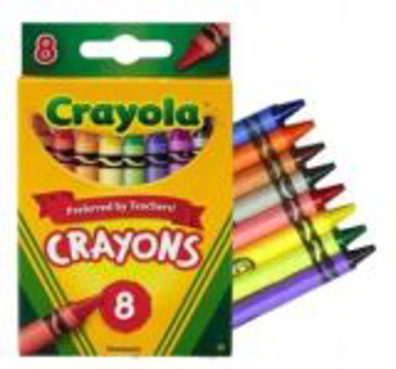 Creioane colorate cu ceara, Crayola, 8 culori