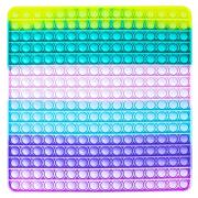 Jucarie senzoriala, antistres, curcubeu, XXL, 29x29x1. 5 cm - Patrat