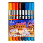 Set Markere acrilice, 2 capete, 8 culori, CHOSCH