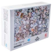 Puzzle carton mini, Lumea pisicilor, 1000 piese