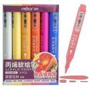 Markere acrilice, set cu 6 culori CHOSCH