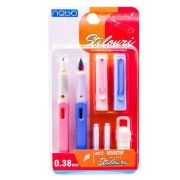 Stilouri cu cerneala termosensibila + rezerve, 2 buc/blister, roz, NEBO