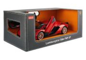 Masina cu telecomanda Lamborghini Sian rosu cu scara 1 la 14, Rastar