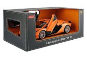 Masina cu telecomanda Lamborghini Sian portocaliu cu scara 1 la 14, Rastar