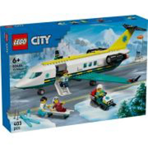 LEGO City. Avion-ambulanta pentru urgente 60465, 403 piese