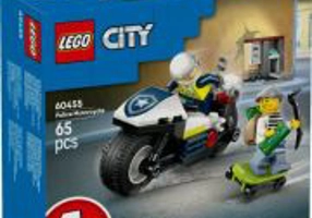LEGO City. Urmarire cu motocicleta de politie 60455, 65 piese