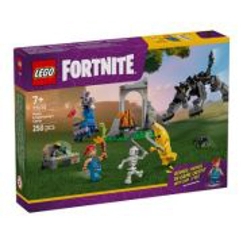 LEGO Fortnite. Tabara lui Peely si Sparkplug 77075, 250 piese