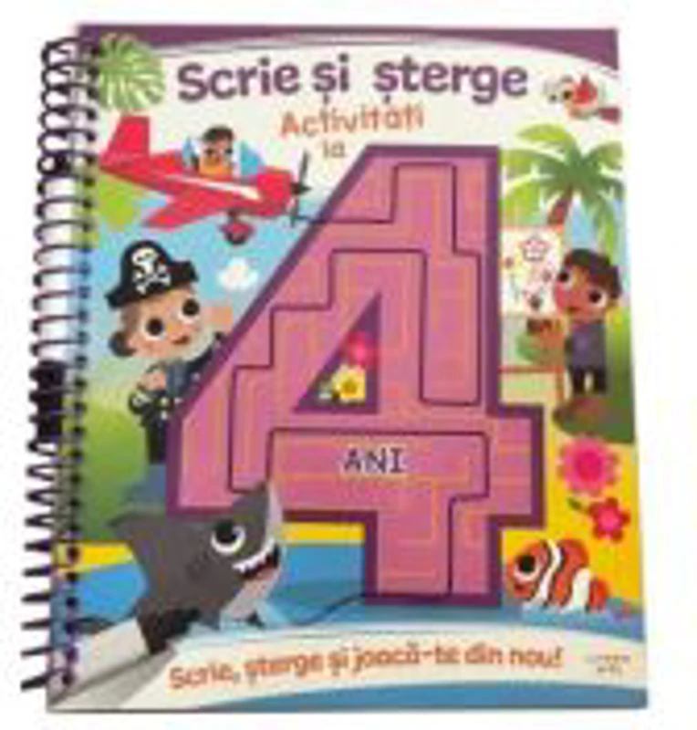 Scrie si sterge. Activitati la 4 ani
