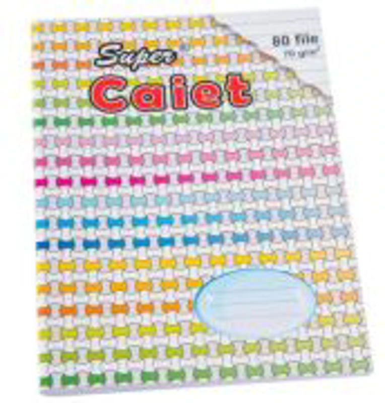 Super Caiet dictando A5, 80 file, Casa Tipografica