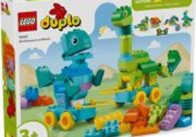 LEGO Duplo. Dinozauri pe roti 3-in-1 10451, 108 piese