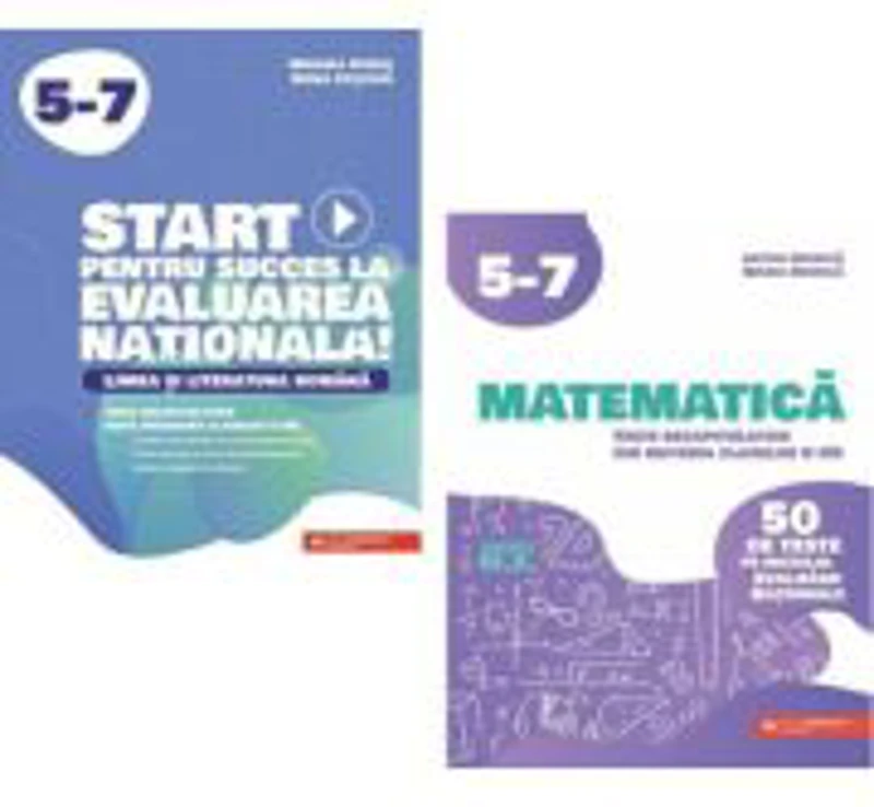 Pachet Evaluarea Nationala clasele 5-7. Limba si literatura romana si Matematica. Teste recapitulative - Mihaela Dobos, Anton Negrila