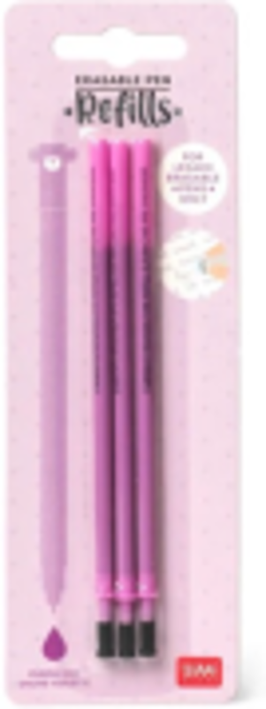 Set 3 rezerve pix cu gel, purple, Erasable Pen, Legami
