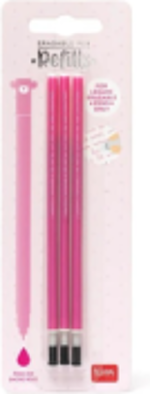 Set 3 rezerve pix cu gel, roz, Erasable Pen, Legami