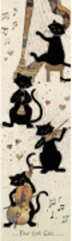 Semn de carte Chats Et Instruments, Kiub