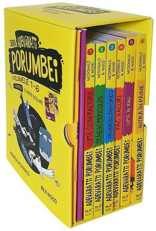 Seria Adevaratii Porumbei. Set 6 Volume + Caseta + Cadou 2 Caiete scolare
