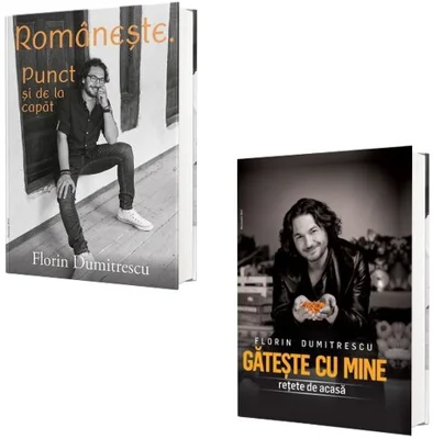 Pachet Gateste Romaneste cu Chef Florin Dumitrescu. Set 2 carti