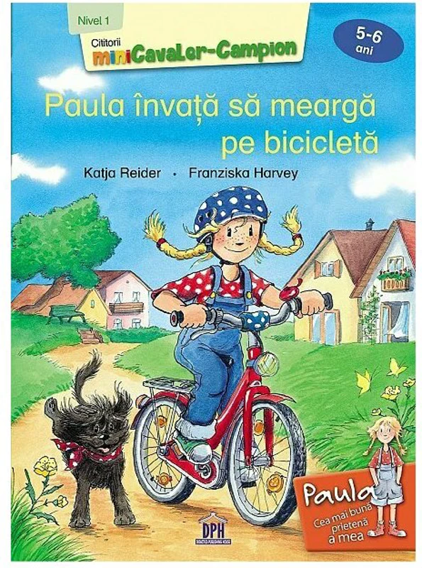 Paula invata sa mearga pe bicicleta