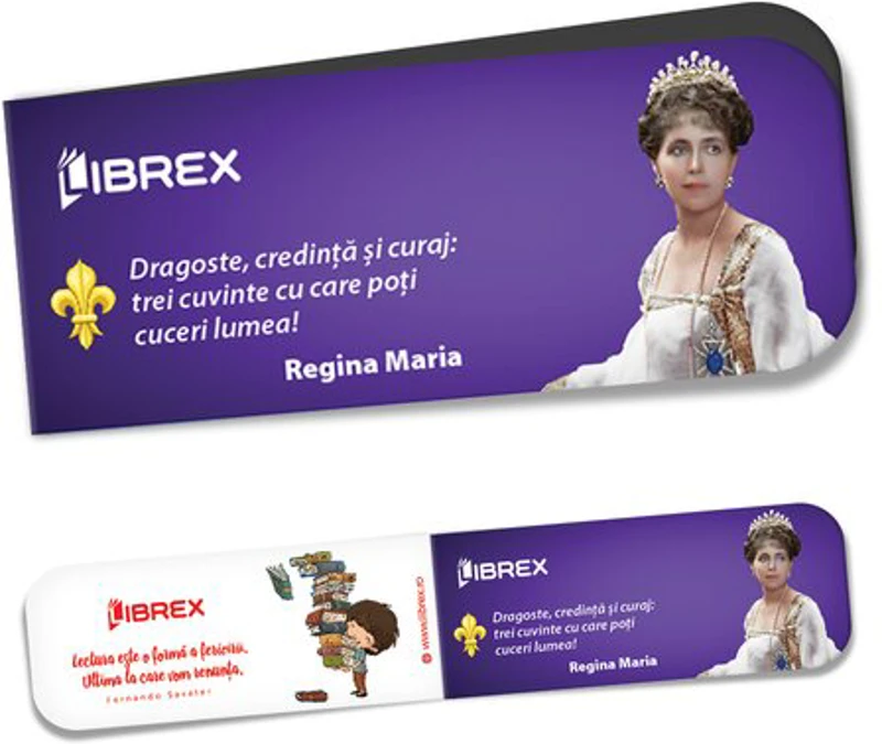 Semn de carte magnetic - Regina Maria