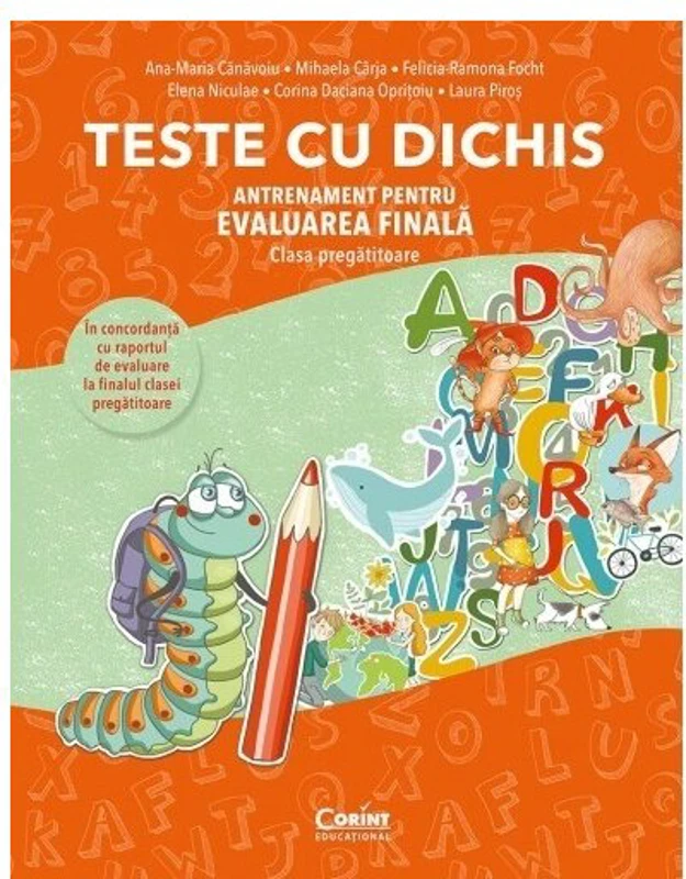 TESTE CU DICHIS. Antrenament pentru EVALUAREA FINALA – Clasa pregatitoare