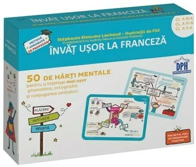 Invat usor la Franceza: 50 de harti mentale - Volumul II - Cls. a III-a, a IV-a, a V-a