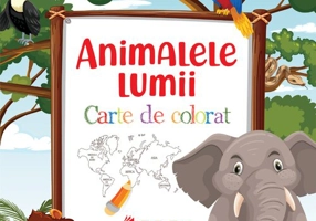 Animalele lumii. Carte de colorat
