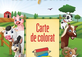 Animale de la ferma. Carte de colorat