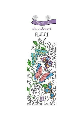 Semne de carte de colorat - Fluturi