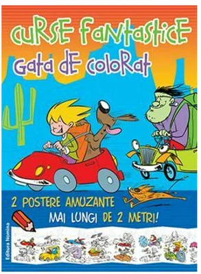 Curse fantastice 1 (portocaliu-albastru, masini)