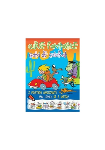 Curse fantastice 1 (portocaliu-albastru, masini)