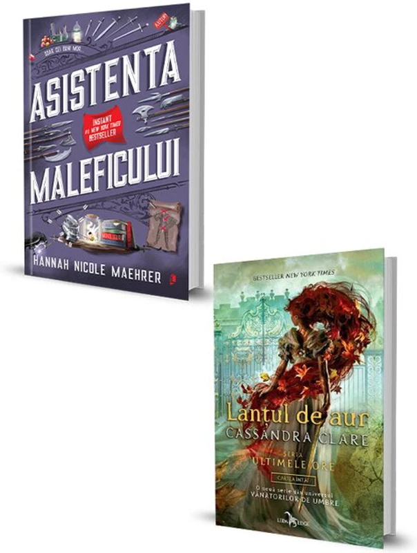 Pachet Asistenta Maleficului + Lantul de aur. Set 2 carti