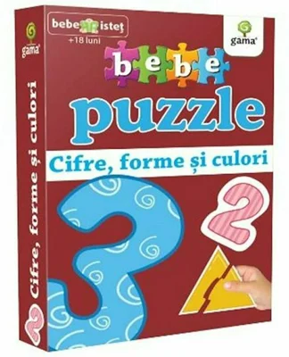 Cifre, forme si culori. Puzzle