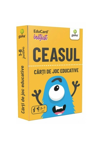 Carti de joc educative. Ceasul