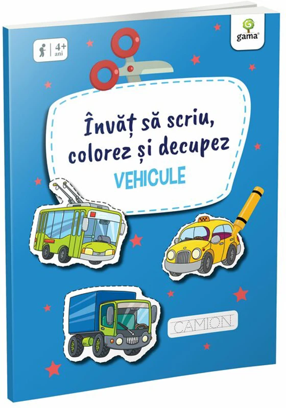 Invat sa scriu colorez si decupez • Vehicule
