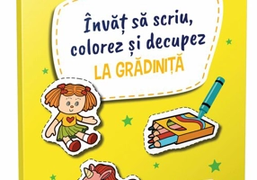 Invat sa scriu colorez si decupez la Gradinita