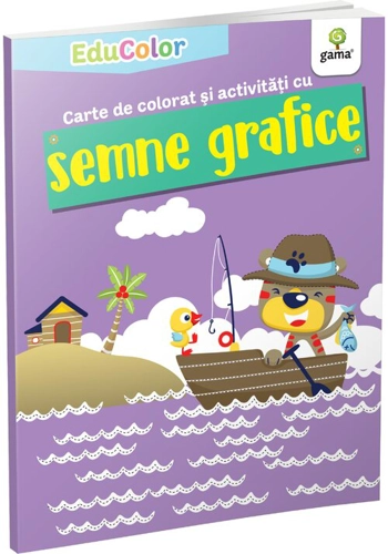 Carte de colorat si activitati cu semne grafice