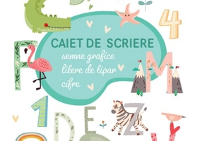 Caiet de scriere. Semne grafice. Litere de tipar. Cifre