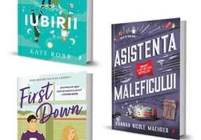 Pachet Sub vraja iubirii + First Down + Asistenta Maleficului. Set 3 carti