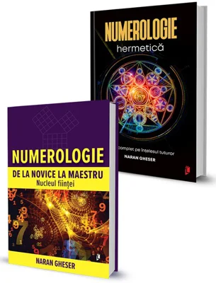 Pachet Numerologie de la novice la maestru. Nucleul fiintei + Numerologie hermetica. Set 2 carti
