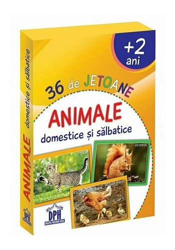 36 de Jetoane - Animale domestice si salbatice