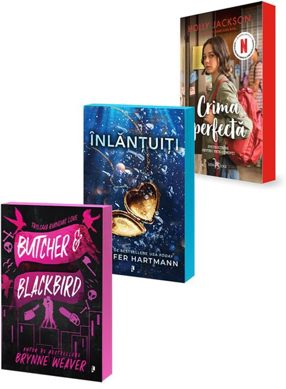 Pachet Inlantuiti + Butcher & Blackbird + Crima perfecta. Set 3 carti
