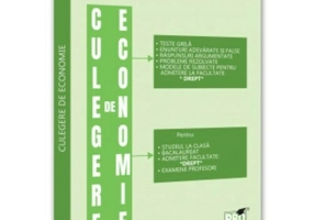 Culegere de economie pentru admiterea la Facultatea de Drept