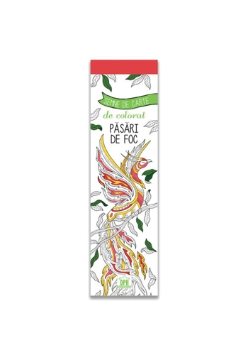 Semne de carte de colorat - Pasari de foc