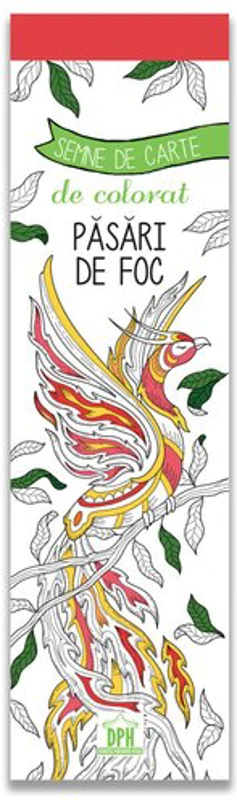 Semne de carte de colorat - Pasari de foc