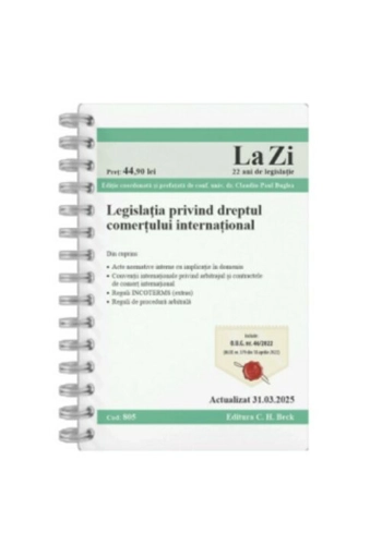 Legislatia privind dreptul comertului international
