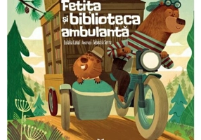 Fetita si biblioteca ambulanta