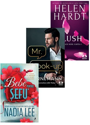 Pachet Mr Hook-up + Blush + Bebe pentru sefu. Set 3 carti
