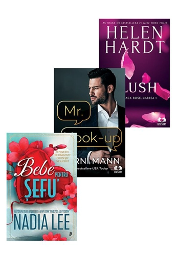 Pachet Mr Hook-up + Blush + Bebe pentru sefu. Set 3 carti